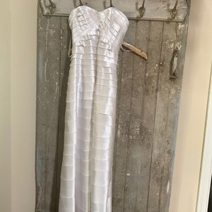 BCBG white gown